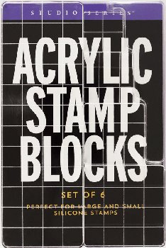 Studio Series Acrylic Clear Stamp Blocks Set