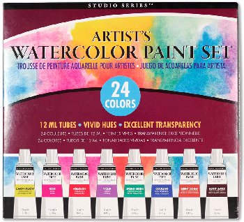 Studio Series Artist's Watercolor Paint Set (24 colors)