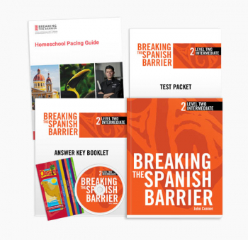 Breaking the Spanish Barrier Level 2 (Intermediate) Homeschool Package