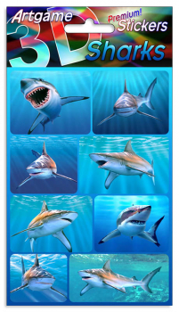 Sharks 3D Stickers