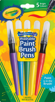 Crayola Washable Paint Brush Pens - 5 count