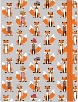Dapper Foxes Journal (Mid-Size Journal)