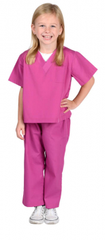 Junior Doctor Scrubs size 4/6 (Fuchsia Pink)