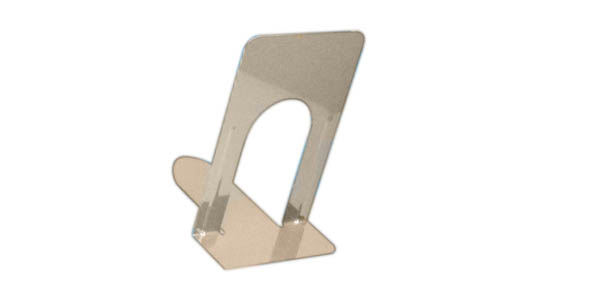 Bookends - 9" Steel, Non Skid, Tan (1 Pair)