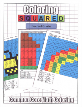 Coloring Squared: Second Grade (Coloring Squared Common Core Math Coloring Books)