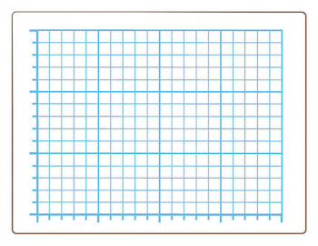 Quadrant Grid Dry Erase Board - Two-Sided (9" x 12")
