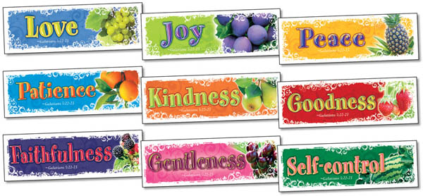 Fruit of the Spirit Bookmarks Assortment Pack (1 each of 9 designs)