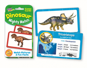 Dinosaur Mighty Match Challenge Cards