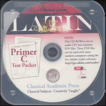 Latin for Children Primer C Test Pack on CD (license for 1-3 students)