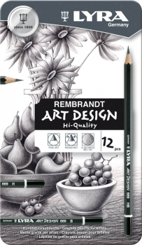 Rembrandt Art Design Drawing Pencils (12 in Tin Case)