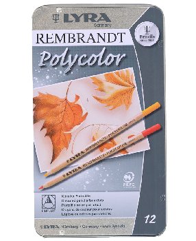 Rembrandt Polycolor Colored Pencils (12 in Metal Tin)