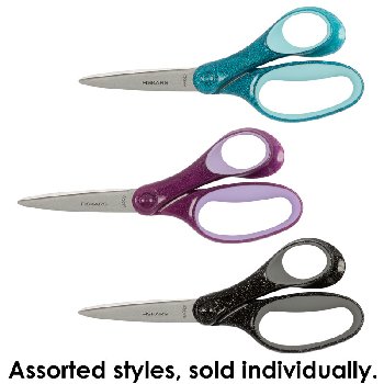 Fiskars Sparkle Softgrip Non-stick Student Scissors 7" (assorted color)