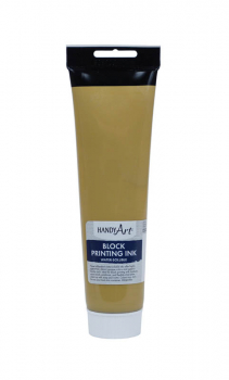 Block Ink Water Soluble - Gold (5oz Tube)