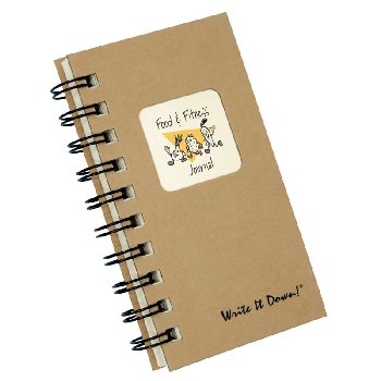 Food & Fitness Journal - Write it Down Mini Size Color Collection 160-page Journal