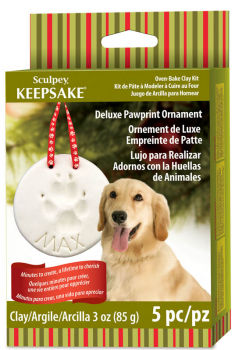 Sculpey Keepsake Clay: Deluxe Pawprint Ornament Kit