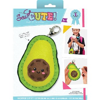 Sew Cute Felt Keychain Kit Avocado