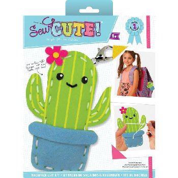 Sew Cute Felt Keychain Kit Cactus