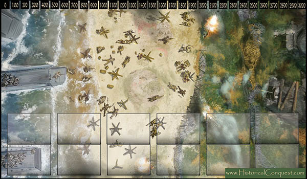 Historical Conquest World War 2- D-Day Play Mats
