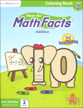 Meet the Math Facts Addtn Coloring Book Lvl 2