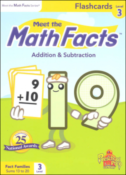 Meet the Math Facts +/- Flashcards Level 3