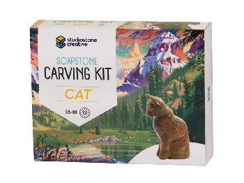 Soapstone Carving Kit - Cat