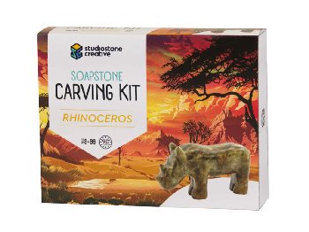 Soapstone Carving Kit - Rhino (African Series)