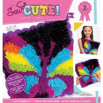 Sew Cute Latch-Hook Kit Butterfly