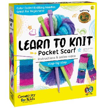 Learn to Knit Pocket Scarf Kit