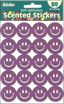 Grape Scented Smile Stickers