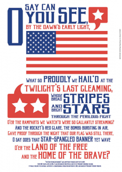 Star Spangled Banner Poster 13"x19"