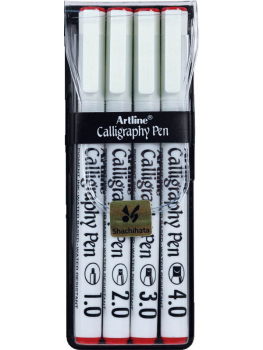 Calligraphy Pens - Red (4 pack)