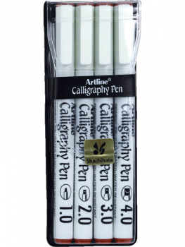 Calligraphy Pens - Sepia (4 pack)
