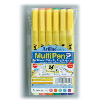 MultiPens Pastel - Chisel 3.0 (6 pack)