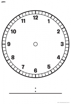 Large Clock Face Chart