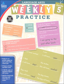 Language Arts Weekly Practice: Grade 5