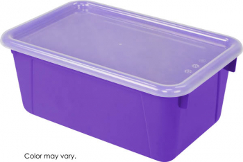 Cubby Bin Small with Cover - Purple