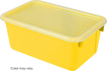 Cubby Bin Small with Cover - Yellow