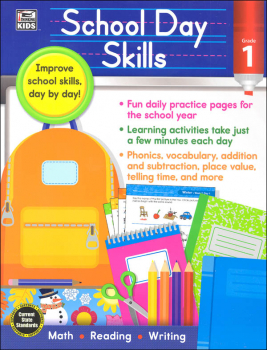 School Day Skills Workbook - Grade 1