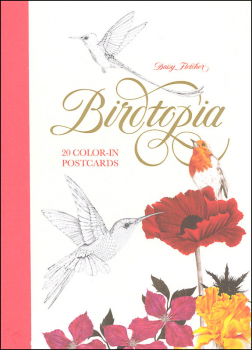 Birdtopia 20 Color-in Postcards