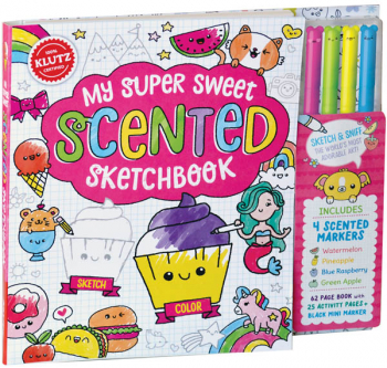 My Super Sweet Scented Sketchbook with 4 Scented Markers