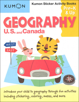 Geography Kumon Sticker Activity Book Pre-K & Up