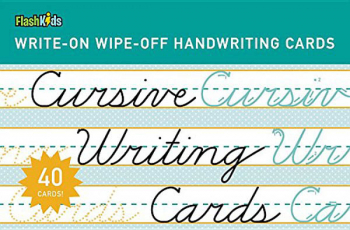 Cursive Writing Write-On Wipe-Off Cards