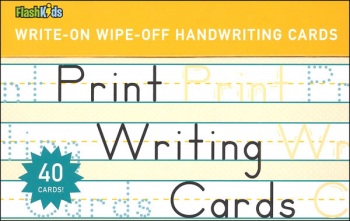Print Writing Write-On Wipe-Off Cards