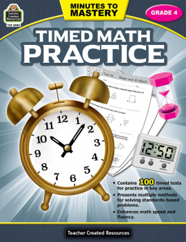 Minutes to Mastery: Timed Math Practice - Grade 4