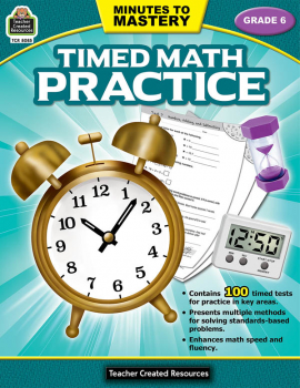 Minutes to Mastery: Timed Math Practice - Grade 6