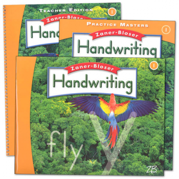 Zaner-Bloser Handwriting Grade 1 Homeschool Bundle-Student Edition/Teacher Edition/Practice Masters (2016 edition)