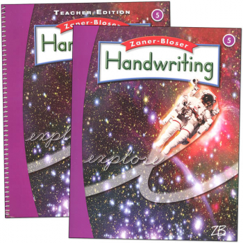 Zaner-Bloser Handwriting Grade 5 Homeschool Bundle-Student Edition/Teacher Edition (2016 edition)