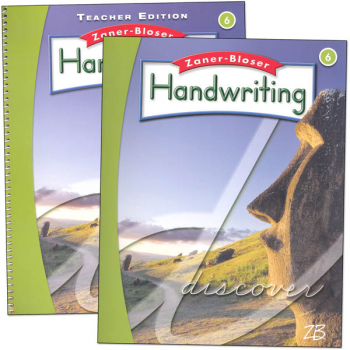 Zaner-Bloser Handwriting Grade 6 Homeschool Bundle-Student Edition/Teacher Edition (2016 edition)