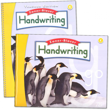 Zaner-Bloser Handwriting Grade K Homeschool Bundle-Student Edition/Teacher Edition (2016 edition)
