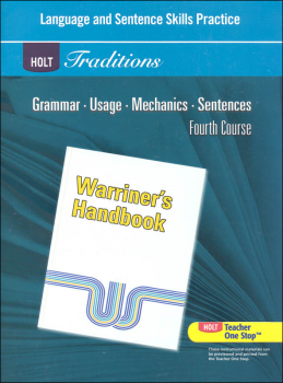 Holt Traditions Warriner's Handbook Language and Sentence Skills Practice Fourth Course Grade 10